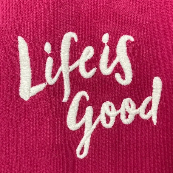 Life Is Good Women’s Pink Sweatshirt sz Medium - Picture 8 of 11